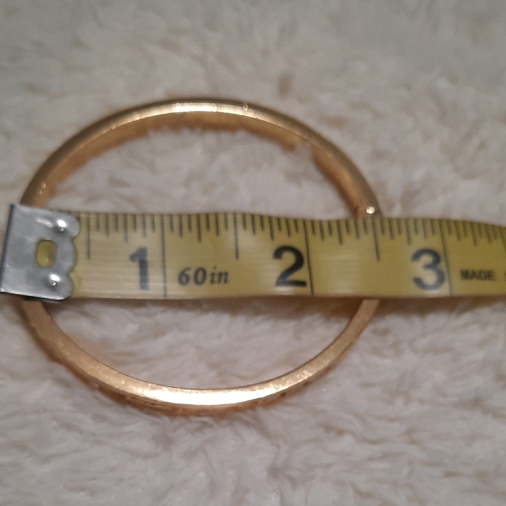 Coach Gold Engraved Bangle Bracelet - Picture 5 of 9